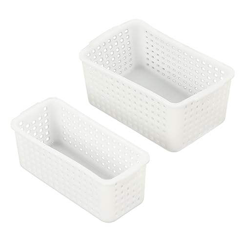 HONITANO 2Er-Packung Puppenhaus-Aufbewahrungskorb Miniatur Lagerung rechteckig büro Dekoration Office Decoration DIY Modellbau Hausmodell Mini-Hausdekoration Mini-Hausbedarf Plastik Weiß HONITANO 2Er-Packung Puppenhaus-Aufbewahrungskorb Miniatur Lagerung rechteckig büro Dekoration Office Decoration DIY Modellbau Hausmodell Mini-Hausdekoration Mini-Hausbedarf Plastik Weiß von HONITANO