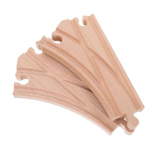 HONITANO 2Stücke Holzschienen Zubehör für Zugspielzeuge Mehrweg Schalter für Kreative Gleisgestaltung Kompatibel mit Zug Sets Robust und Langlebig für Fantasievolles von HONITANO