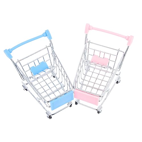 HONITANO 2Stücke Mini Einkaufswagen Dekorative Einkaufswagen Modelle Für Kleine Einkaufswagen Requisiten Kinderspielzeug HONITANO 2Stücke Mini Einkaufswagen Dekorative Einkaufswagen Modelle Für Kleine Einkaufswagen Requisiten Kinderspielzeug von HONITANO