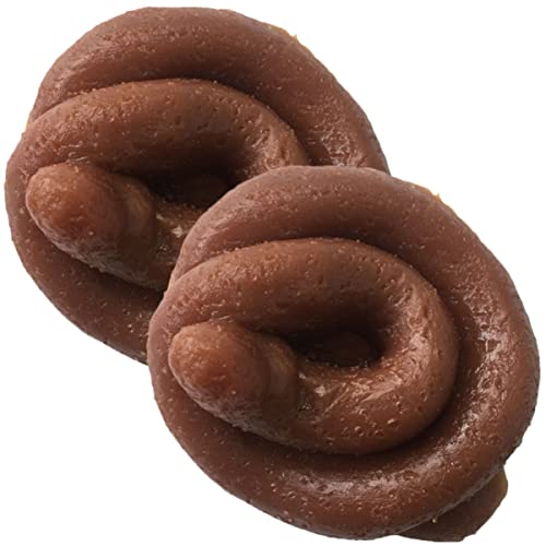 HONITANO 2stücke Realistisches Fake Poo Künstliches Kuhdung Scherzspielzeug Für Aprilscherz Halloween Lustige Prank-Requisiten Für Büro Und Partys von HONITANO