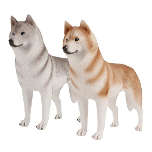 HONITANO 2Stücke Simulierte Husky Hundeornamente Realistische Desktop Dekoration für Zuhause Büro und Auto Details Perfektes für Hundeliebhaber und Haustierfreunde HONITANO 2Stücke Simulierte Husky Hundeornamente Realistische Desktop Dekoration für Zuhause Büro und Auto Details Perfektes für Hundeliebhaber und Haustierfreunde von HONITANO