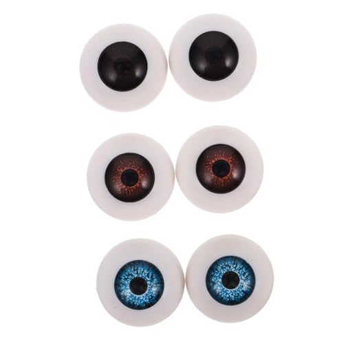 HONITANO 3 Paare Puppenaugen Kuscheltier Realistische Handwerkliche Augäpfel Augen Für Häkeltiere Bastelaugen Klein Augen Für Handwerk Kostümzubehör Für Minipuppen Kleine Augäpfel Plastik HONITANO 3 Paare Puppenaugen Kuscheltier Realistische Handwerkliche Augäpfel Augen Für Häkeltiere Bastelaugen Klein Augen Für Handwerk Kostümzubehör Für Minipuppen Kleine Augäpfel Plastik von HONITANO