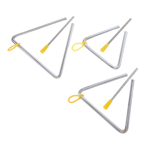 HONITANO 3 Sätze Orff Schlaginstrument Set Teilig Stahl Dreiecke mit Schlägeln für Musikunterricht Frühförderung Handperkussion Leicht Transportierbar Robust Klare Töne HONITANO 3 Sätze Orff Schlaginstrument Set Teilig Stahl Dreiecke mit Schlägeln für Musikunterricht Frühförderung Handperkussion Leicht Transportierbar Robust Klare Töne von HONITANO