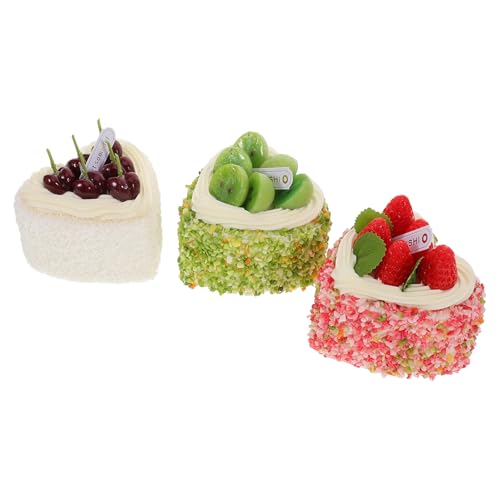 HONITANO 3 Stück Kuchen-Modell Kuchen Modell Herz Kuchen Falsches Dessert Geschenkidee Kuchen Fake Kuchen deko künstlicher Nachtisch Kuchenrequisiten künstlicher Fruchtkuchen Hartschaum HONITANO 3 Stück Kuchen-Modell Kuchen Modell Herz Kuchen Falsches Dessert Geschenkidee Kuchen Fake Kuchen deko künstlicher Nachtisch Kuchenrequisiten künstlicher Fruchtkuchen Hartschaum von HONITANO