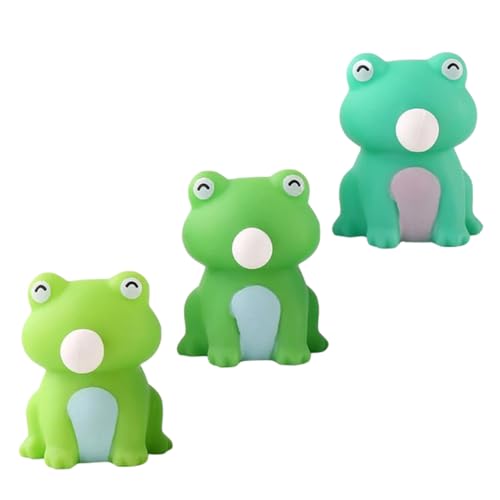 HONITANO 3 Stück Mini Frosch Stressabbau Elastisches TPR Material Squeeze Toy zur Hand und Fingerübung Stress Relief für Erwachsene Niedliche Tierform für Spaß und Entspannung HONITANO 3 Stück Mini Frosch Stressabbau Elastisches TPR Material Squeeze Toy zur Hand und Fingerübung Stress Relief für Erwachsene Niedliche Tierform für Spaß und Entspannung von HONITANO