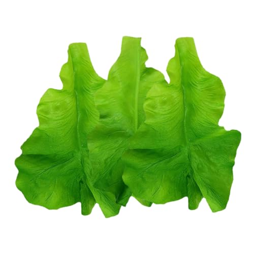 HONITANO 3 Stück Salatblattmodell Lebensechtes Salatblatt Simulation Grüne Gurke Simulation Salatblatt Künstliche Pflanzliche Blattdekore Falsches Salatblatt Salat Requisiten Plastik Green HONITANO 3 Stück Salatblattmodell Lebensechtes Salatblatt Simulation Grüne Gurke Simulation Salatblatt Künstliche Pflanzliche Blattdekore Falsches Salatblatt Salat Requisiten Plastik Green von HONITANO