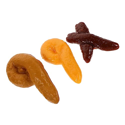 HONITANO 3 Stück Simulation Poop-Modell Streich Hocker-Modell gefälscht Suprise lustige Spiele spaßartikel Spiele lustig Fun Toy Faux hocker Modell simuliertes Kotmodell Plastik von HONITANO