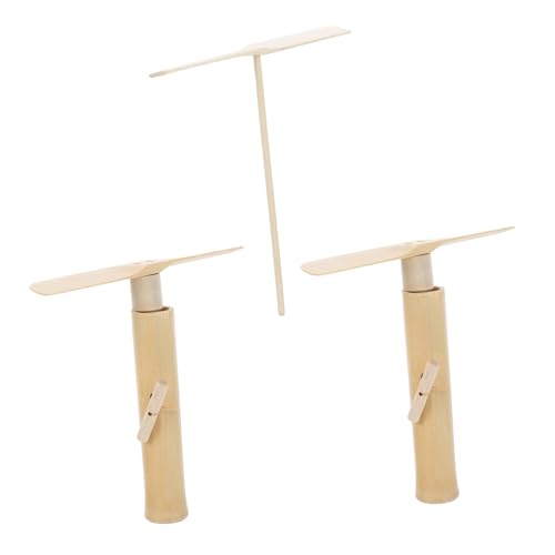 HONITANO 3 Stück Teiliges Bambus Drachenflieger Zugleine Robustes Outdoor Handgerieben Sicher und Langlebig für Kreativen Flugspaß im Freien von HONITANO