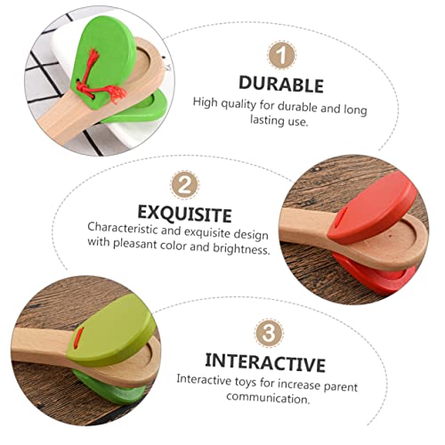 HONITANO 3 Stück Teiliges Holz Clapper Bunte Percussion Handliches Musik Instrument Fördert Rhythmusgefühl und Hand Auge Koordination für Frühes Lernspielzeug Zufällige Zufällige Farbe HONITANO 3 Stück Teiliges Holz Clapper Bunte Percussion Handliches Musik Instrument Fördert Rhythmusgefühl und Hand Auge Koordination für Frühes Lernspielzeug Zufällige Zufällige Farbe von HONITANO
