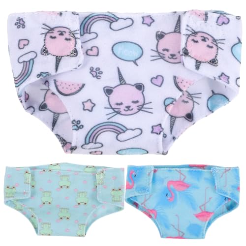 HONITANO 3 Stück Teiliges Puppen Unterwäsche Miniatur Doll Panties aus Weichem Material Dekorative Puppenunterhosen für Spielpuppen Zubehör für Kreatives Rollenspiel HONITANO 3 Stück Teiliges Puppen Unterwäsche Miniatur Doll Panties aus Weichem Material Dekorative Puppenunterhosen für Spielpuppen Zubehör für Kreatives Rollenspiel von HONITANO