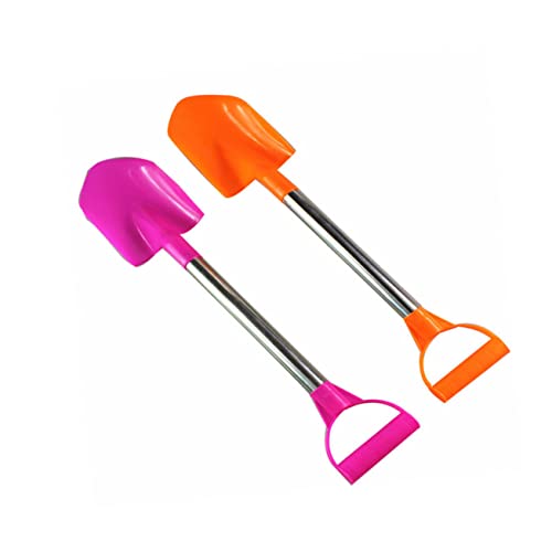 HONITANO 3 Stück Teiliges Schneeschaufel aus Edelstahl Ergonomisch Rutschfester Griff Robustes Outdoor Schaufelspielzeug für im Garten Zufällige Farbe Zufällige Farbe von HONITANO