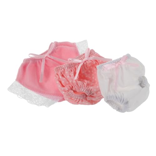 HONITANO 3 Stück Teiliges Set Wiederverwendbarer Puppen Unterhosen für Babypuppen Farblich Sortierte Stoffwindeln Sichere und Bequeme Accessoires für Interaktives Rollenspiel HONITANO 3 Stück Teiliges Set Wiederverwendbarer Puppen Unterhosen für Babypuppen Farblich Sortierte Stoffwindeln Sichere und Bequeme Accessoires für Interaktives Rollenspiel von HONITANO