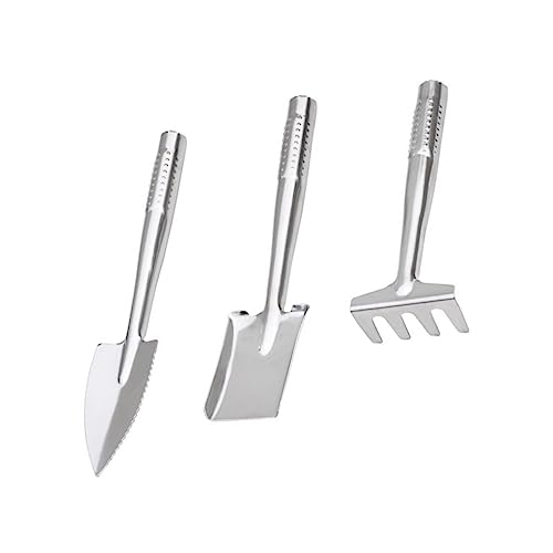 HONITANO 3 Teiliges Set Aus Edelstahlschaufel Rechen Gartenpflanzwerkzeugen Gartenhandschaufel Pflanzenpflegeset Gartenkelle Und Griff Sandschaufel Sommer Strandspielzeug Edelstahl HONITANO 3 Teiliges Set Aus Edelstahlschaufel Rechen Gartenpflanzwerkzeugen Gartenhandschaufel Pflanzenpflegeset Gartenkelle Und Griff Sandschaufel Sommer Strandspielzeug Edelstahl von HONITANO