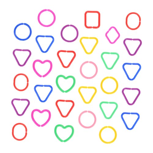 HONITANO 30 Stück Geometrische Schnallenkette Ring Gliederkette Verlinkung Spielzeugkette Link- Mathe-Links Verknüpfen Plastik HONITANO 30 Stück Geometrische Schnallenkette Ring Gliederkette Verlinkung Spielzeugkette Link- Mathe-Links Verknüpfen Plastik von HONITANO