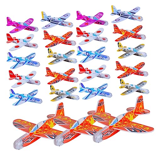 HONITANO 32 Stück Flugzeugspielzeug für Jungen flugspielzeug Flugzeuge- für Kleinkindspielzeug Segelflugzeug gleiten Flugzeug-Partydekorationen schäumt Flugzeuge Eva HONITANO 32 Stück Flugzeugspielzeug für Jungen flugspielzeug Flugzeuge- für Kleinkindspielzeug Segelflugzeug gleiten Flugzeug-Partydekorationen schäumt Flugzeuge Eva von HONITANO