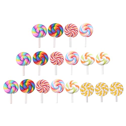 HONITANO 35 Stück Teiliges Bunte Miniatur Lutscher aus Polymer Leichte Realistische Zuckerlutscher Dekoration für DIY Puppenhaus und Handwerk Farbenfrohe Lebensmittelverzierung HONITANO 35 Stück Teiliges Bunte Miniatur Lutscher aus Polymer Leichte Realistische Zuckerlutscher Dekoration für DIY Puppenhaus und Handwerk Farbenfrohe Lebensmittelverzierung von HONITANO