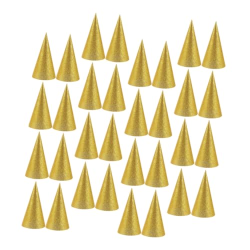 HONITANO 36 Stück Teiliges Geburtstag Partyhüte aus Goldglitzer Papier Kreative Faltbare Geburtstagskegel für Jungen und Mädchen Bunte Partydekoration für Kindergeburtstag Shower und HONITANO 36 Stück Teiliges Geburtstag Partyhüte aus Goldglitzer Papier Kreative Faltbare Geburtstagskegel für Jungen und Mädchen Bunte Partydekoration für Kindergeburtstag Shower und von HONITANO