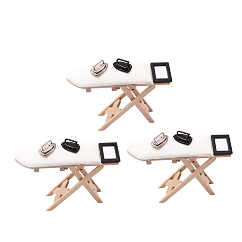 HONITANO 3Stücke Bügeltisch Teiliges Dekorationsmodell Für DIY Mini Und Fotorequisiten Exquisite Handwerkskunst Für Kreative Wohnatmosphäre von HONITANO