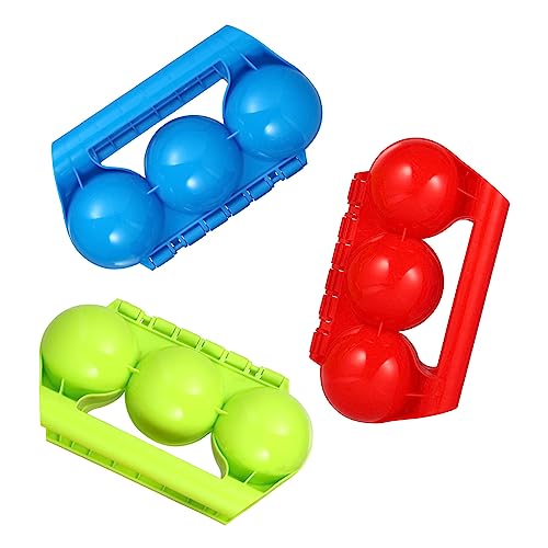 HONITANO 3Stücke Schneeballklemmen Kunststoff Schneeballmacher für Freien Winterspielzeug für Schneeballschlachten Farben für Mehr Spaß im Schnee HONITANO 3Stücke Schneeballklemmen Kunststoff Schneeballmacher für Freien Winterspielzeug für Schneeballschlachten Farben für Mehr Spaß im Schnee von HONITANO