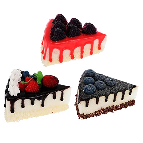 HONITANO 3Stücke Teiliges Gefälschte Kuchenmodelle aus PU Realistische Tortendekoration für Fotografie Schaufenster und Anlässe Blaubeere Blaubeere HONITANO 3Stücke Teiliges Gefälschte Kuchenmodelle aus PU Realistische Tortendekoration für Fotografie Schaufenster und Anlässe Blaubeere Blaubeere von HONITANO