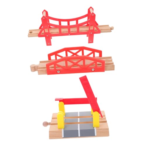 HONITANO 3Stücke Teiliges Holzspielzeug Eisenbahnstrecke mit und Zubehör für Kreative Spielstunden und Sicheres HONITANO 3Stücke Teiliges Holzspielzeug Eisenbahnstrecke mit und Zubehör für Kreative Spielstunden und Sicheres von HONITANO