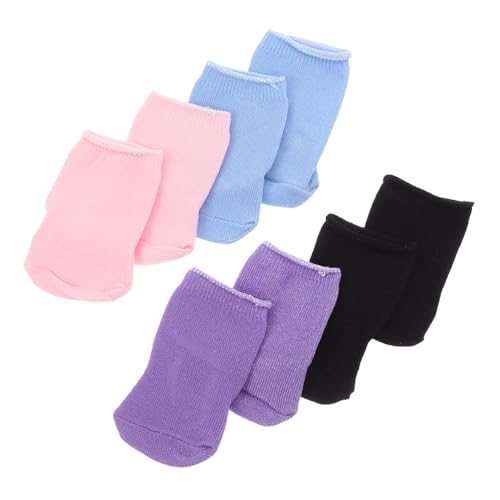 HONITANO 4 Paar Miniatur-puppensocken Babypuppen-zubehör Entzückende Ankleidesocken Für Spielzeugmädchen von HONITANO