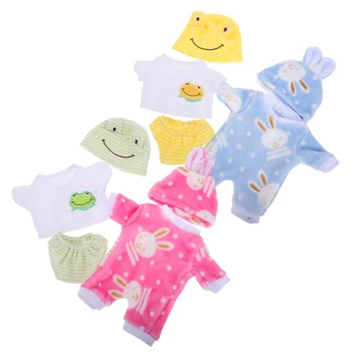 HONITANO 4 Sätze Puppen Strampler Realistische Reborn Puppenkleidung Weiche Niedliche Tiermotive Vielseitige Outfits für Puppen Einfaches Anziehen Langlebige Verarbeitung HONITANO 4 Sätze Puppen Strampler Realistische Reborn Puppenkleidung Weiche Niedliche Tiermotive Vielseitige Outfits für Puppen Einfaches Anziehen Langlebige Verarbeitung von HONITANO