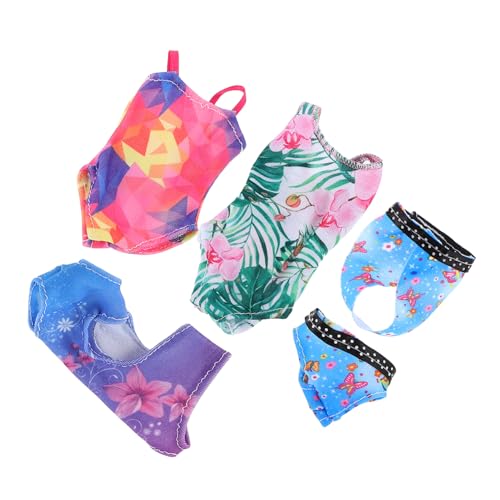 HONITANO 4 Sätze Puppen badeanzüge für Mädchenpuppen Bunte Mini Sommerkleidung Leicht Anzuziehen Wiederverwendbar Modische Strandoutfits für Puppen Vielseitig Kombinierbar HONITANO 4 Sätze Puppen badeanzüge für Mädchenpuppen Bunte Mini Sommerkleidung Leicht Anzuziehen Wiederverwendbar Modische Strandoutfits für Puppen Vielseitig Kombinierbar von HONITANO