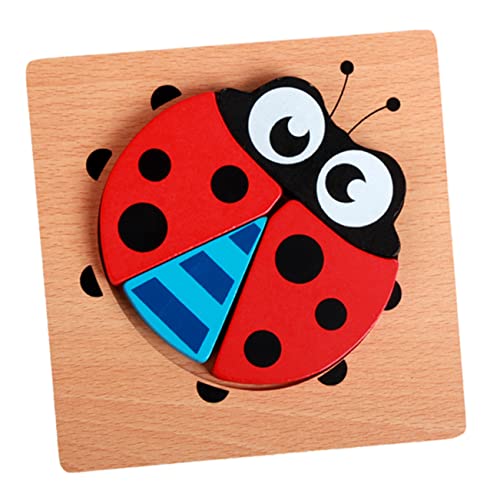 HONITANO 4 Sätze Tier Puzzle holzpuzzle holzspielzeug Educational Toys Holzspielzeug für puzzletisch Lernen Kinderpuzzle Puzzle-Modell Bambus von HONITANO