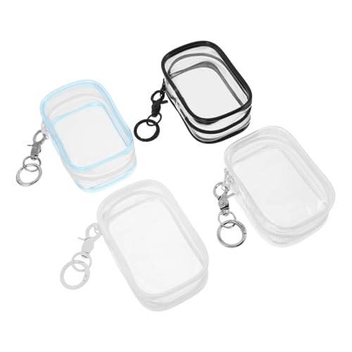 HONITANO 4 Stück Aufbewahrungstasche für Puppen durchsichtige Spielzeugvitrine Geldbörse mit Schlüsselanhänger Spielzeugshowtasche PVC-Spielzeugtasche Klare Puppenvitrine Legierung HONITANO 4 Stück Aufbewahrungstasche für Puppen durchsichtige Spielzeugvitrine Geldbörse mit Schlüsselanhänger Spielzeugshowtasche PVC-Spielzeugtasche Klare Puppenvitrine Legierung von HONITANO