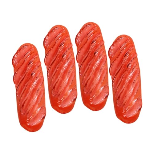 HONITANO 4 Stück Künstlicher : Gefälschte, Lebensechte Wurstmodelle, Ornament, Simulierte Lebensmittel-Requisiten Für Zuhause, Küche, Laden, Display, Party, Fotografie, Dekoration von HONITANO