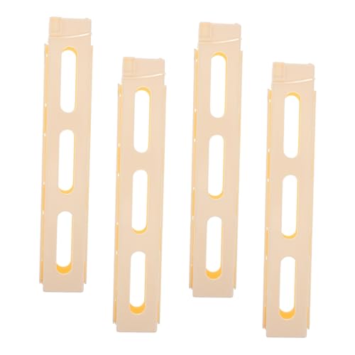 HONITANO 4 Stück Ladevorrichtung Für Dominosteine Konstruktionsspielzeug Punkte Zug Domino-bauzubehör Domino-Clips Für Kleinkinder Dominoklemme Für Dominozüge DIY-Domino-Clips Beige Plastik von HONITANO