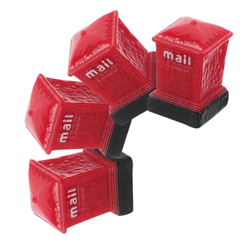 HONITANO 4 Stück Micro Landscape -e -Mail Briefkastenhandwerk Puppenhauszubehör Winzige Briefkastenornamente Miniatur-briefkasten Mailbox-Modell Miniaturen Zubehör Für Puppenhäuser Rot Harz HONITANO 4 Stück Micro Landscape -e -Mail Briefkastenhandwerk Puppenhauszubehör Winzige Briefkastenornamente Miniatur-briefkasten Mailbox-Modell Miniaturen Zubehör Für Puppenhäuser Rot Harz von HONITANO