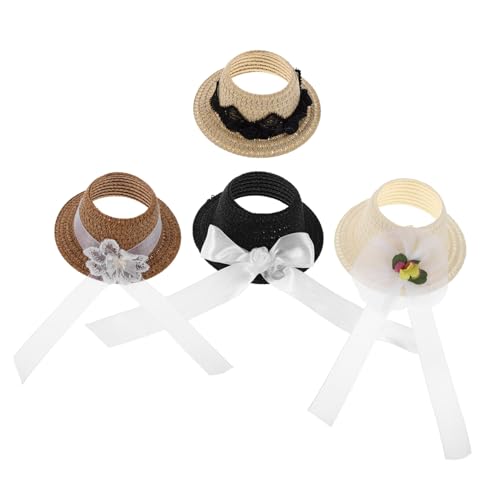 HONITANO 4 Stück Mini Hüte Für Kostüme Miniatur Zylinder Zum Basteln Mini Hüte Für Bastelprojekte Zum Basteln Kleiner Hut Für Puppen Zum von HONITANO