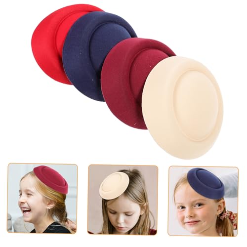 HONITANO 4 Stück Mini Hut Basis für DIY Haarclip und Basteln Verschleißfest Runde Hutunterlage für Erwachsene Vielseitige DIY hutgestaltung Einfache Handhabung Bunte Auswahl HONITANO 4 Stück Mini Hut Basis für DIY Haarclip und Basteln Verschleißfest Runde Hutunterlage für Erwachsene Vielseitige DIY hutgestaltung Einfache Handhabung Bunte Auswahl von HONITANO