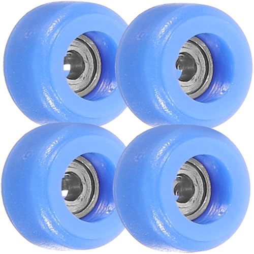 HONITANO 4 Stück Professionelle Finger Skateboard Räder mit Hochgeschwindigkeitslager Kompakte Fingerroller Spielzeuge zur Stressentlastung Trainingsspielzeug für Fingerfertigkeit und von HONITANO