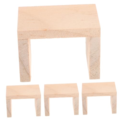 HONITANO 4 Stück Puppenhaus Hocker Miniaturhaus Kit Kinderstuhl Puppenmöbel Wohnkultur Wohnzimmerdekor Schreibtischstuhl Miniatur-hockermodell Puppenhaus-minihocker-Modell Möbelmodelle Holz HONITANO 4 Stück Puppenhaus Hocker Miniaturhaus Kit Kinderstuhl Puppenmöbel Wohnkultur Wohnzimmerdekor Schreibtischstuhl Miniatur-hockermodell Puppenhaus-minihocker-Modell Möbelmodelle Holz von HONITANO
