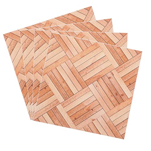 HONITANO 4 Stück Puppenhausboden Miniaturspielzeug Puppenhaus Kleines Kleines Mini Dielendekoration Mini Diele Zum Basteln Mini Boden Zum Basteln Mini Hausmöbel Aus PVC von HONITANO