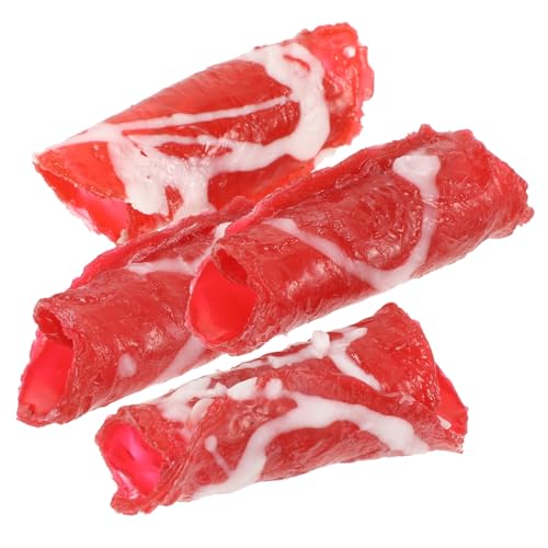 HONITANO 4 Stück Realistische Fake Meat Roll Künstliches Fleischmodell Lebensmittelecht Aussehende Spielzeugdekoration für Fotografie Kindererziehung Partydeko und Ladenpräsentation HONITANO 4 Stück Realistische Fake Meat Roll Künstliches Fleischmodell Lebensmittelecht Aussehende Spielzeugdekoration für Fotografie Kindererziehung Partydeko und Ladenpräsentation von HONITANO
