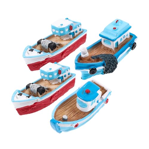 HONITANO 4 Stück Resin Boot Modellset Nautische Deko Ornamente für Kinderzimmer Tischdekoration für Miniatur Dollhouses DIY Projekte Zufällige Designs HONITANO 4 Stück Resin Boot Modellset Nautische Deko Ornamente für Kinderzimmer Tischdekoration für Miniatur Dollhouses DIY Projekte Zufällige Designs von HONITANO
