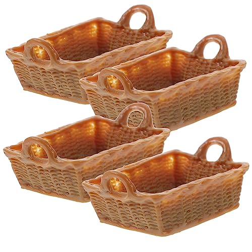 HONITANO 4 Stück Simulierter Mini-Korb Puppenhausverzierung Miniaturkorb Schmücken Mini-hauskorb Mini-korbverzierung Miniatur-korbmöbel Mini-haushandwerk Desktop-mini-möbel Harz Light Brown HONITANO 4 Stück Simulierter Mini-Korb Puppenhausverzierung Miniaturkorb Schmücken Mini-hauskorb Mini-korbverzierung Miniatur-korbmöbel Mini-haushandwerk Desktop-mini-möbel Harz Light Brown von HONITANO