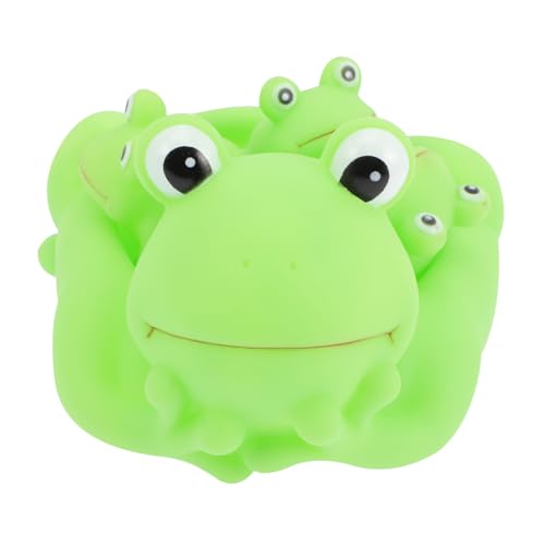 HONITANO 4 Stück Teiliges Badespielzeug aus Weichem Material Sicher und Hautfreundlich Lustige Frosch Designs für Kleinkinder zum Greifen und Plantschen im Bad und Pool HONITANO 4 Stück Teiliges Badespielzeug aus Weichem Material Sicher und Hautfreundlich Lustige Frosch Designs für Kleinkinder zum Greifen und Plantschen im Bad und Pool von HONITANO