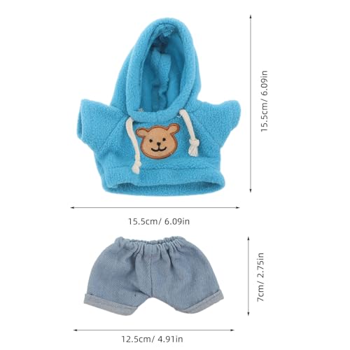 HONITANO 4 Stück Teiliges Bärenkleidung aus Baumwolle für Kuscheltiere Hoodie Jeans DIY Plüschkleidung für Kleine Stofftiere Kuscheltier-Outfits für Puppen zum Selbermachen HONITANO 4 Stück Teiliges Bärenkleidung aus Baumwolle für Kuscheltiere Hoodie Jeans DIY Plüschkleidung für Kleine Stofftiere Kuscheltier-Outfits für Puppen zum Selbermachen von HONITANO