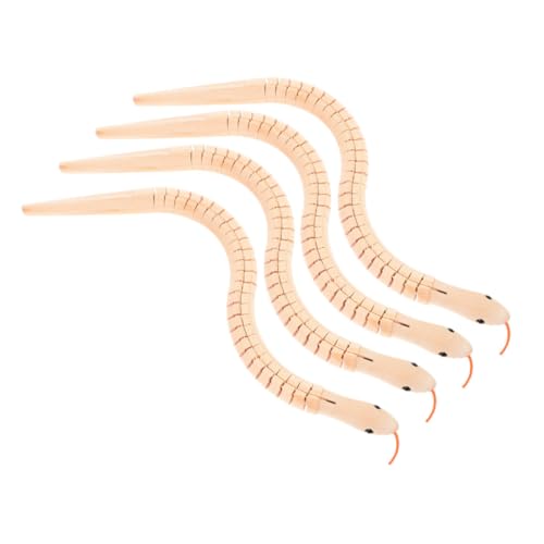 HONITANO 4 Stück Teiliges Blanko Holzschlangen zum Bemalen Flexible Gelenkschlangen aus Natürlichem Holz für Ab Jahren Pädagogisches DIY Holzspielzeug Kreativität und Feinmotorik HONITANO 4 Stück Teiliges Blanko Holzschlangen zum Bemalen Flexible Gelenkschlangen aus Natürlichem Holz für Ab Jahren Pädagogisches DIY Holzspielzeug Kreativität und Feinmotorik von HONITANO