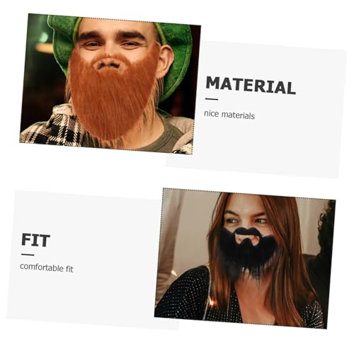 HONITANO 4 Stück Teiliges Cosplay Bart Dwarf Old Man Bart Party Accessoire Farben Braun Komfortabel Einfach Anzukleben für Kostüme Bühnenauftritte und Themenpartys HONITANO 4 Stück Teiliges Cosplay Bart Dwarf Old Man Bart Party Accessoire Farben Braun Komfortabel Einfach Anzukleben für Kostüme Bühnenauftritte und Themenpartys von HONITANO