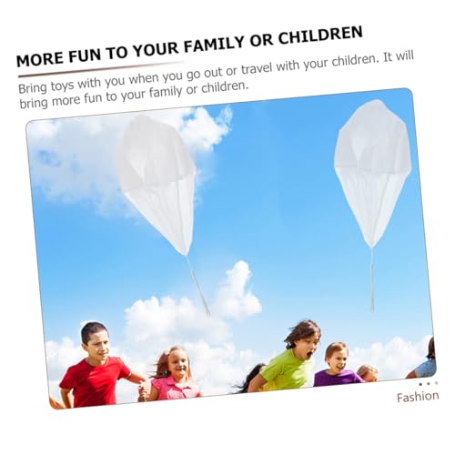 HONITANO 4 Stück Teiliges Fallschirmspielzeug für Handgeworfen Langlebig aus Hochwertigem Material für Outdoor Spiel und Garten für Kleinkinder und Mädchen von HONITANO