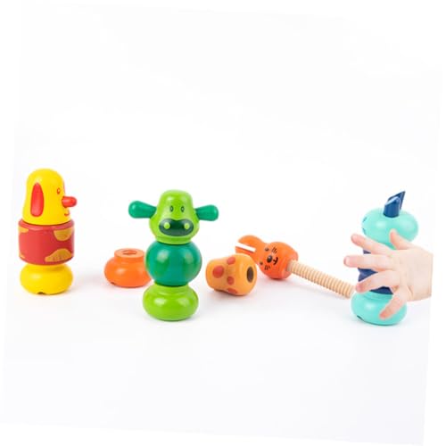HONITANO 4 Stück Teiliges Holzschrauben Formen zum Schrauben und Kombinieren Montessori Lernspielzeug für Kleinkinder Ab Jahr Feinmotorik und Kreativem Denken HONITANO 4 Stück Teiliges Holzschrauben Formen zum Schrauben und Kombinieren Montessori Lernspielzeug für Kleinkinder Ab Jahr Feinmotorik und Kreativem Denken von HONITANO