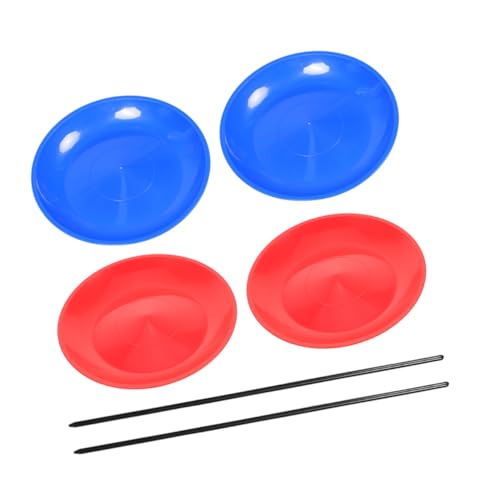 HONITANO 4 Stück Teiliges Jonglier mit Rot Blauen Kunststoff Spinntellern und Sticks Leichte Circus Requisiten für Anfänger und Profis für Karneval Party Indoor und Outdoor Unterhaltung HONITANO 4 Stück Teiliges Jonglier mit Rot Blauen Kunststoff Spinntellern und Sticks Leichte Circus Requisiten für Anfänger und Profis für Karneval Party Indoor und Outdoor Unterhaltung von HONITANO