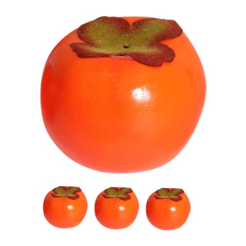 HONITANO 4 Stück Teiliges Mini Deko Künstliche Persimmon aus Realistische Fruchtmodelle Dekorativ als Fotorequisiten für Küche und Innenbereich HONITANO 4 Stück Teiliges Mini Deko Künstliche Persimmon aus Realistische Fruchtmodelle Dekorativ als Fotorequisiten für Küche und Innenbereich von HONITANO