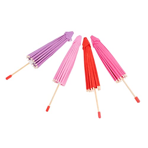 HONITANO 4 Stück Teiliges Mini Ölpapierschirm Stabile DIY Blanko Schirme Handbemalbare Kindergarten deko Farbige Hängende Ornamente Rot HONITANO 4 Stück Teiliges Mini Ölpapierschirm Stabile DIY Blanko Schirme Handbemalbare Kindergarten deko Farbige Hängende Ornamente Rot von HONITANO